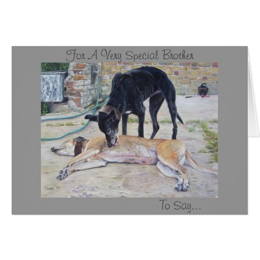 Windhund verfolgt landschaftliche (Vorderseite (Horizontal))