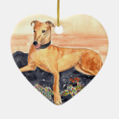 "Windhund-" Verzierung Keramik Ornament (Hinten)