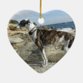 Windhund-Verzierungen Keramik Ornament (Hinten)