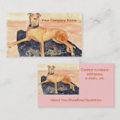 "Windhund-" Visitenkarte (Vorne/Hinten)