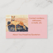 "Windhund-" Visitenkarte (Rückseite)