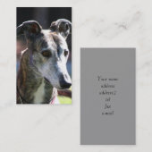 Windhund-Visitenkarten Visitenkarte (Vorne/Hinten)