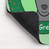 Windhund-Weihnachten Mousepad (Ecke)