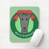 Windhund-Weihnachten Mousepad (Mit Mouse)