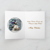 Windhund-Weihnachtsgeschenke Feiertagskarte (Innenseite)