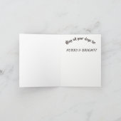 Windhund-Weihnachtskarte Feiertagskarte (Innenseite)