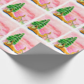 Windhund-WeihnachtsPackpapier (a431) Geschenkpapier (Ecke)