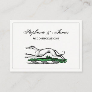 Windhund Whippet Laufend Heraldik-Wappen-Emblem Visitenkarte