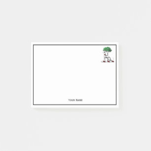 Windhund Whippet Mit Baum Heraldischem Wappen Embl Post-it Klebezettel