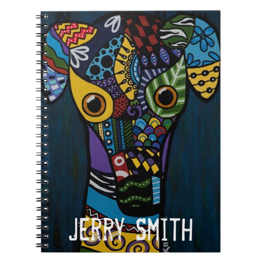 Windhund - zurückgezogen, Rettung laufend Notizblock (Vorderseite)