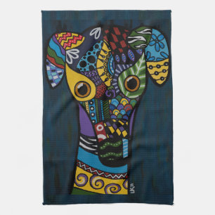 Windhund - zurückgezogen, Windhund-Rettung laufend Handtuch