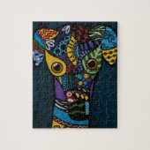 Windhund - zurückgezogen, Windhund-Rettung laufend Puzzle (Vertikal)