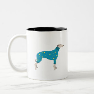 Windhund Zweifarbige Tasse