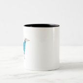 Windhund Zweifarbige Tasse (Mittel)