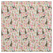 Windhundblumen Vintage Blumencreme Stoff (Muster)