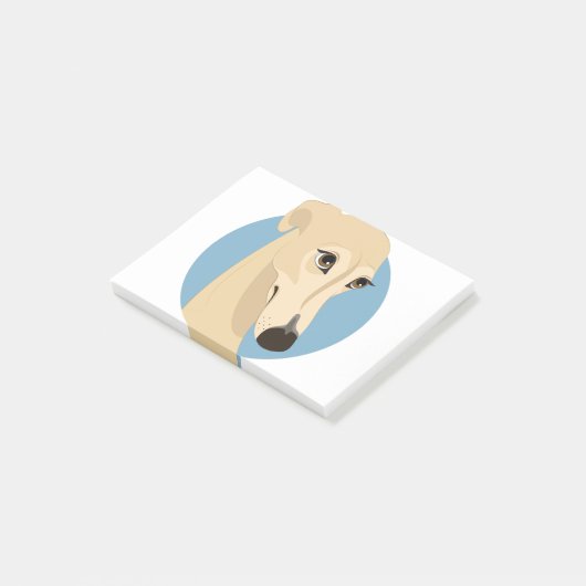 Windhunddesign Post-it Klebezettel (angewinkelt)