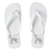 Windhunde Badesandalen (Fußbett)