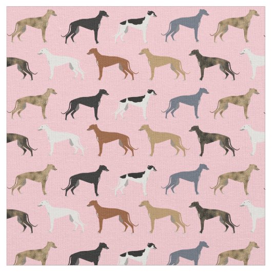 Windhunde färben sich rosa stoff (Nahaufnahme)