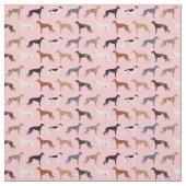 Windhunde färben sich rosa stoff (Muster)