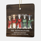 Windhunde Hunde Hunde Foto Keramikornament (Links)