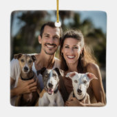 Windhunde Hunde Hunde Foto Keramikornament (Rückseite)