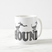 Windhunde im Grau Kaffeetasse (VorderseiteRechts)