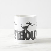 Windhunde im Grau Kaffeetasse (Mittel)