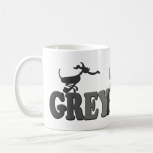Windhunde im Grau Kaffeetasse