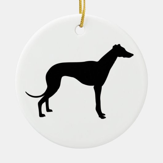 Windhunde Keramik Ornament (Vorne)