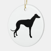 Windhunde Keramik Ornament (Links)