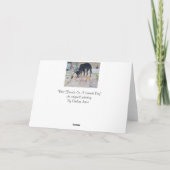 Windhunde landschaftliche Landschaftsrealkunst Karte (Rückseite)