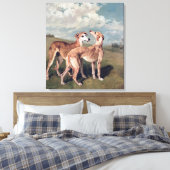 Windhunde Leinwanddruck (Insitu (Schlafzimmer))