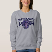 Windhunde Mama Niedlich Lila Windhunde Adoption Sweatshirt (Vorderseite)