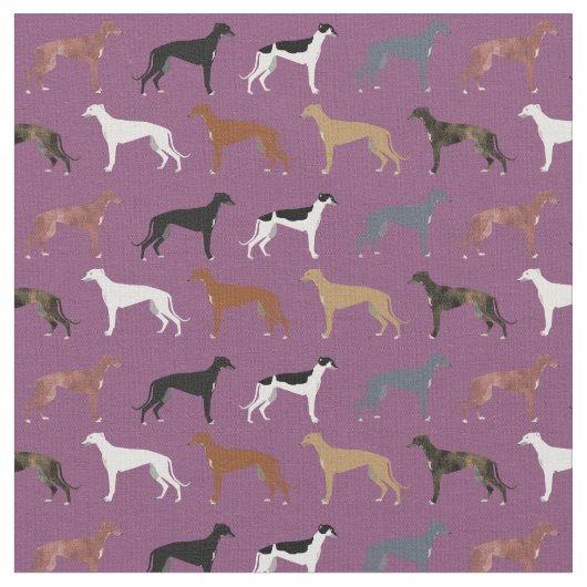 Windhunde Mantel Farben lila Stoff (Nahaufnahme)