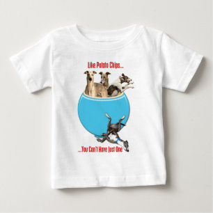 Windhunde mögen Kartoffelchips Baby T-shirt