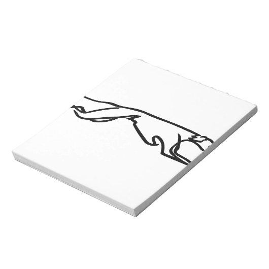 Windhunde Notizblock (Rotiert)