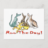 Windhunde Postkarte (Vorderseite)