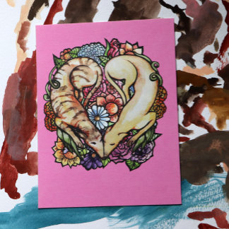 Windhunde Postkarte