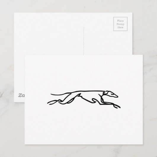 Windhunde Postkarte (Vorne/Hinten)