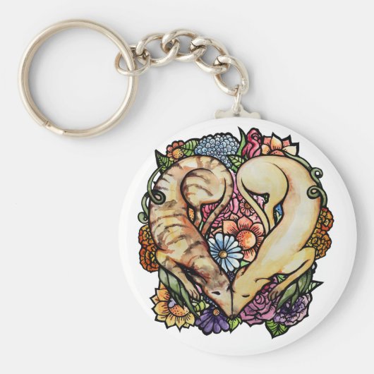 Windhunde Schlüsselanhänger (Vorne)