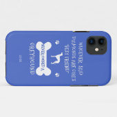 Windhunde sind die beste Freundin eines Mädchens Case-Mate iPhone Hülle (Rückseite (Horizontal))