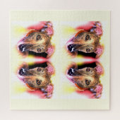 Windhunde Tiere Kunst Puzzle (Horizontal)