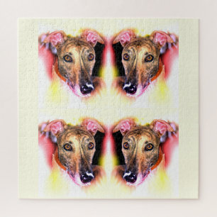 Windhunde Tiere Kunst Puzzle