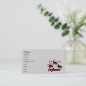 Windhunde und Hörtiere Visitenkarte (Stehend Vorderseite)