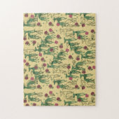 Windhunde und Rose Puzzle (Vertikal)