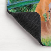 Windhunde (vier) - Brücke Mousepad (Ecke)