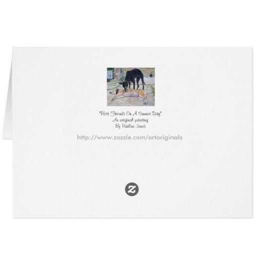 Windhundhundelandschaftlicher (Rückseite Horizontal)