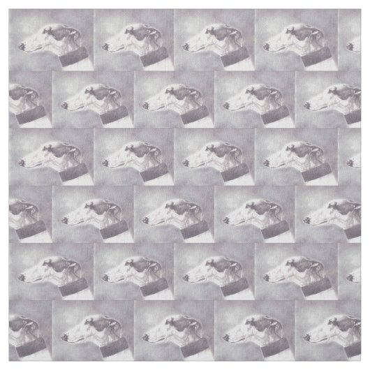 Windhundprofil Hundekunst-Gewebe Stoff (Muster)