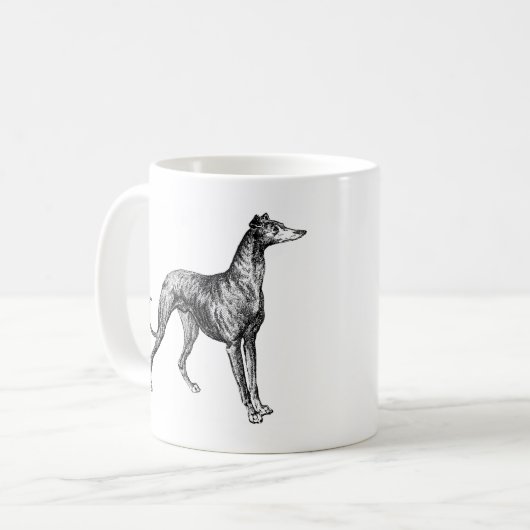 Windhundware Kaffeetasse (Vorderseite Links)