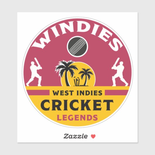 Windies Cricket | West Indies | Saison | Karibik Aufkleber (Blatt)